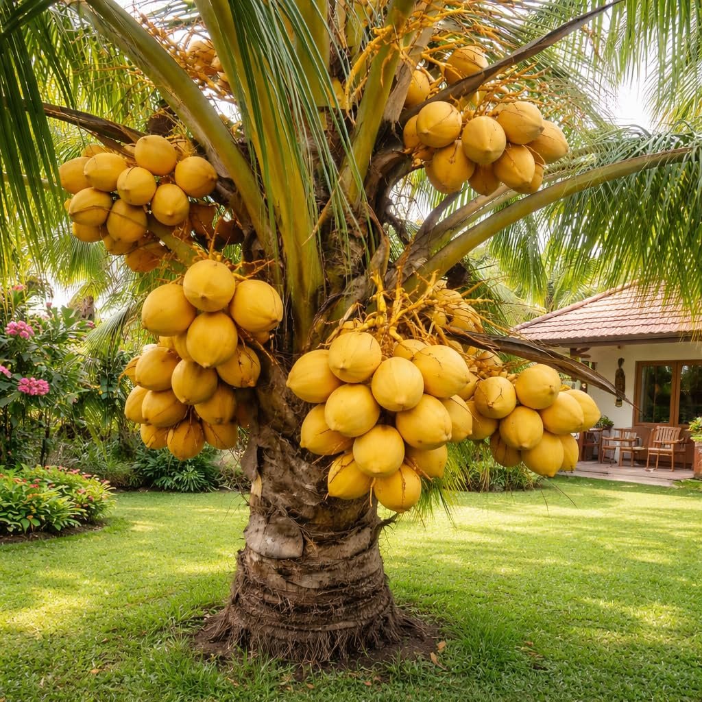 Yellow Dwarf Coconut Tree